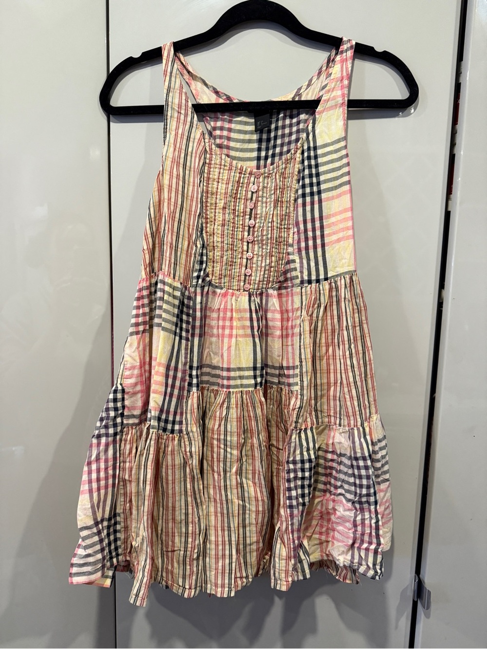 H&M Multicolor Plaid Sleeveless Sundress